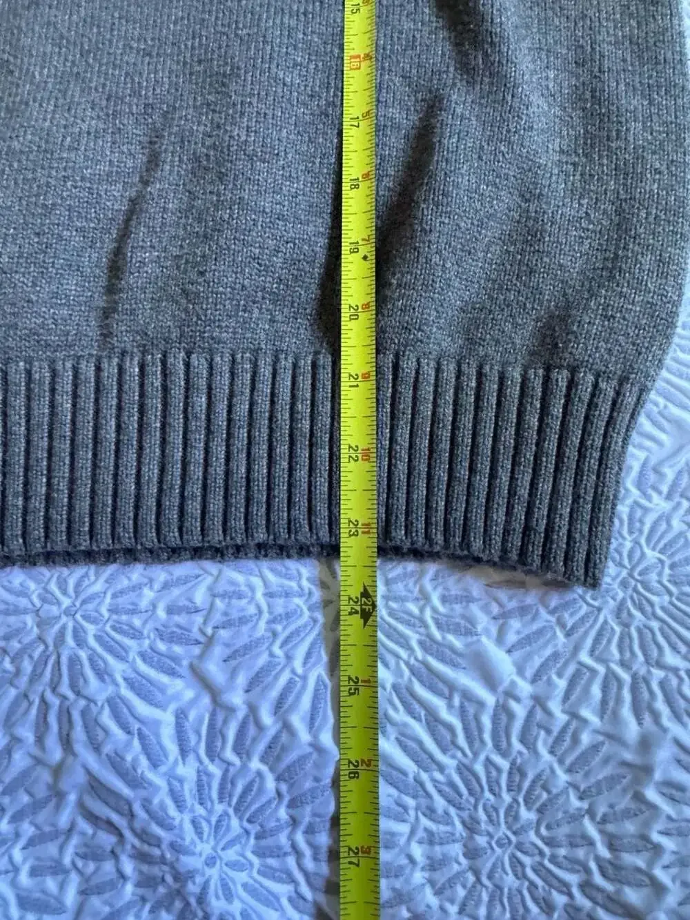 Polo Ralph Lauren Gray 1/4 Zip Mock Neck Sweater Men's M